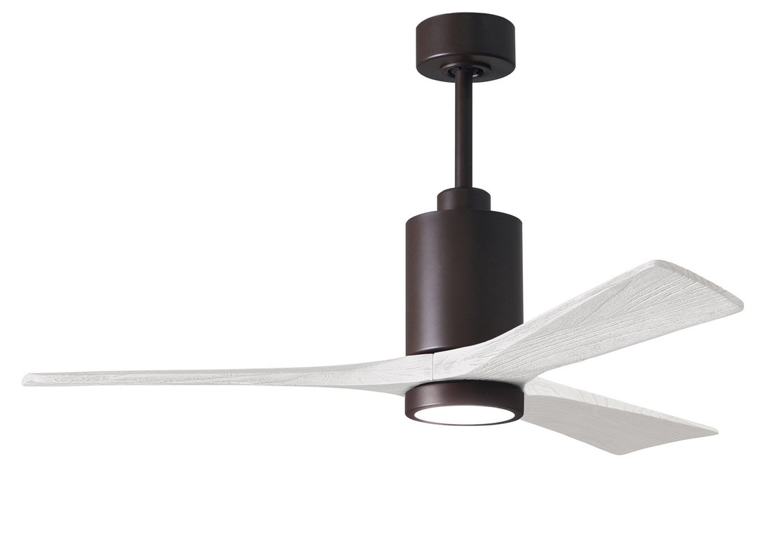 Matthews Fan Company Patricia PA3-TB-MWH-52 Ceiling Fan 52 - Textured Bronze, Matte White/