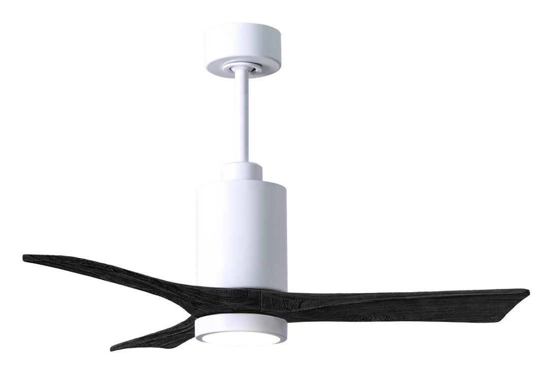 Matthews Fan Company Patricia PA3-WH-BK-42 Ceiling Fan 42 - White, Matte Black/