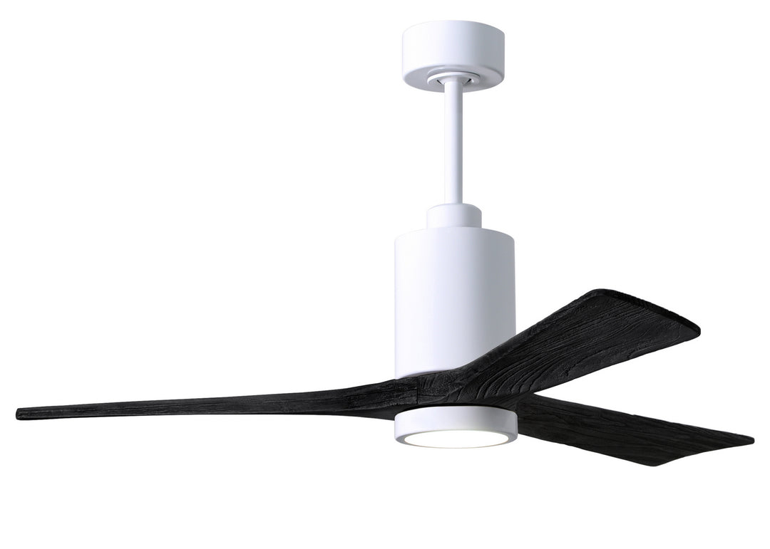 Matthews Fan Company Patricia PA3-WH-BK-52 Ceiling Fan 52 - White, Matte Black/