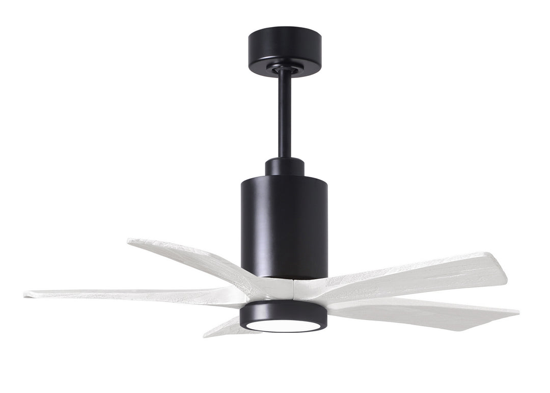 Matthews Fan Company Patricia PA5-BK-MWH-42 Ceiling Fan 42 - Matte Black, Matte White/