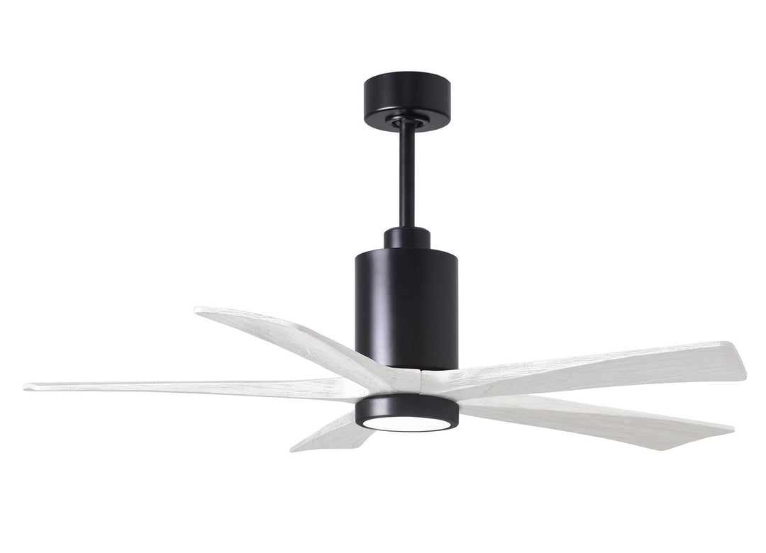 Matthews Fan Company Patricia PA5-BK-MWH-52 Ceiling Fan 52 - Matte Black, Matte White/