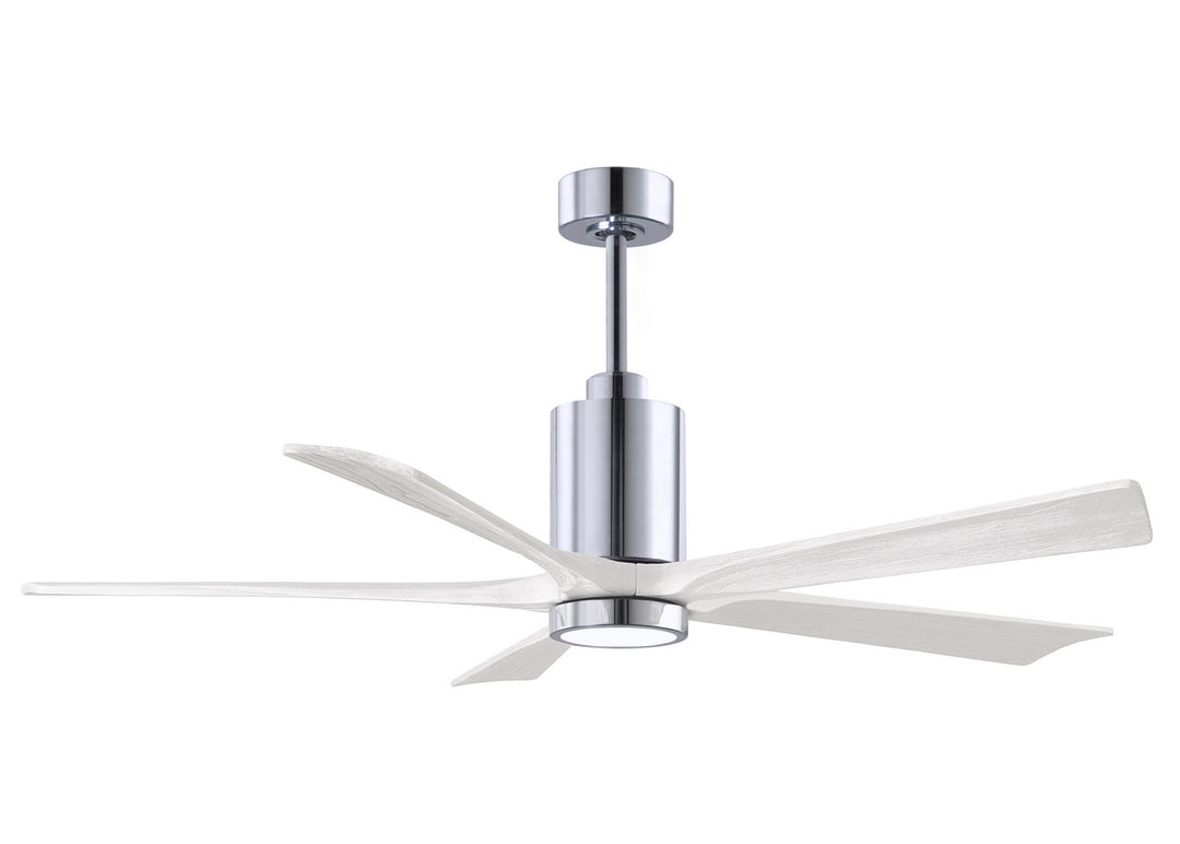 Matthews Fan Company Patricia PA5-CR-MWH-60 Ceiling Fan 60 - Polished Chrome, Matte White/