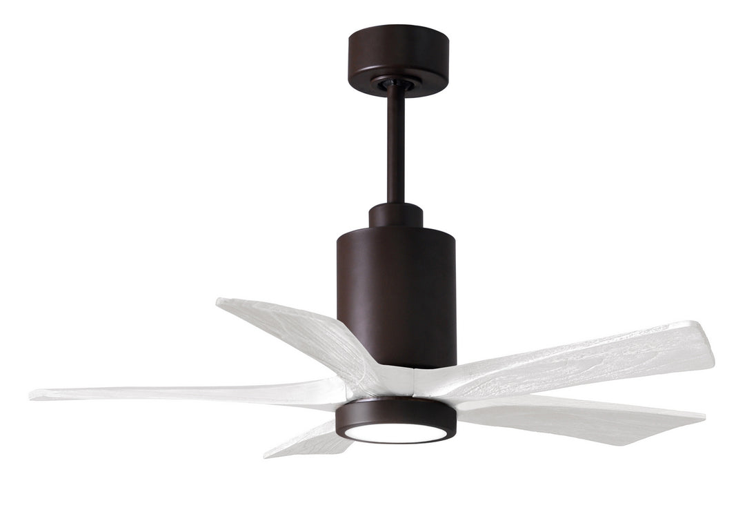Matthews Fan Company Patricia PA5-TB-MWH-42 Ceiling Fan 42 - Textured Bronze, Matte White/