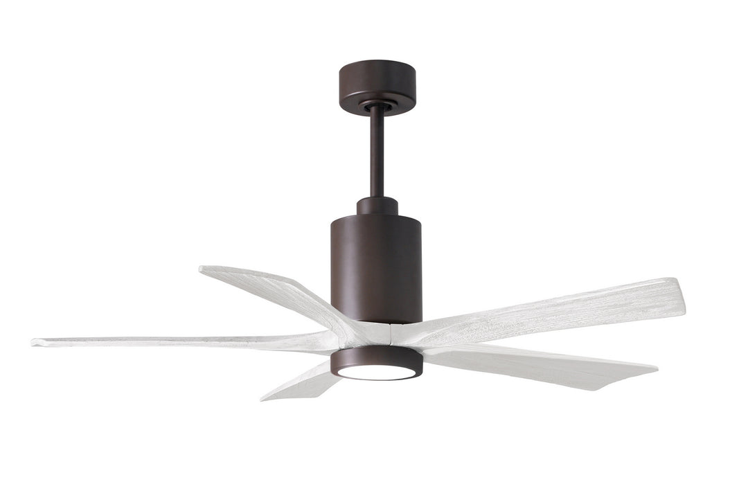 Matthews Fan Company Patricia PA5-TB-MWH-52 Ceiling Fan 52 - Textured Bronze, Matte White/