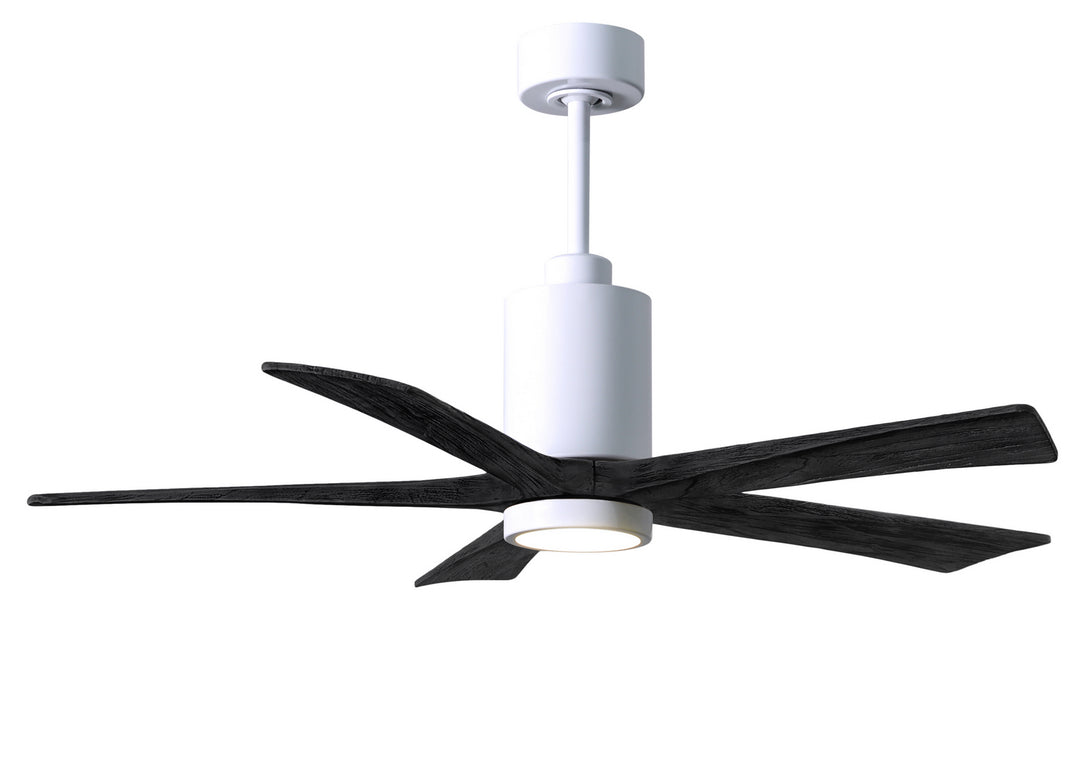 Matthews Fan Company Patricia PA5-WH-BK-52 Ceiling Fan 52 - White, Matte Black/