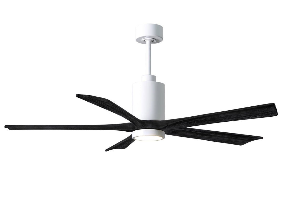 Matthews Fan Company Patricia PA5-WH-BK-60 Ceiling Fan 60 - White, Matte Black/