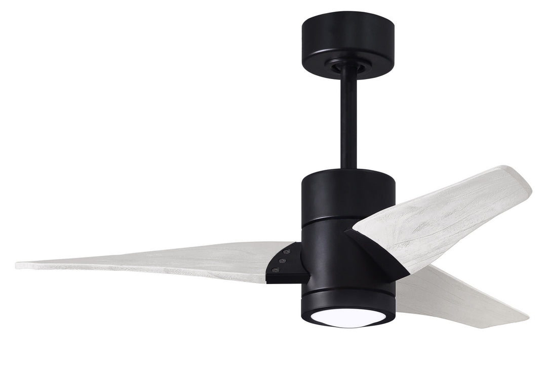 Matthews Fan Company Super Janet SJ-BK-MWH-42 Ceiling Fan 42 - Matte Black, Matte White/