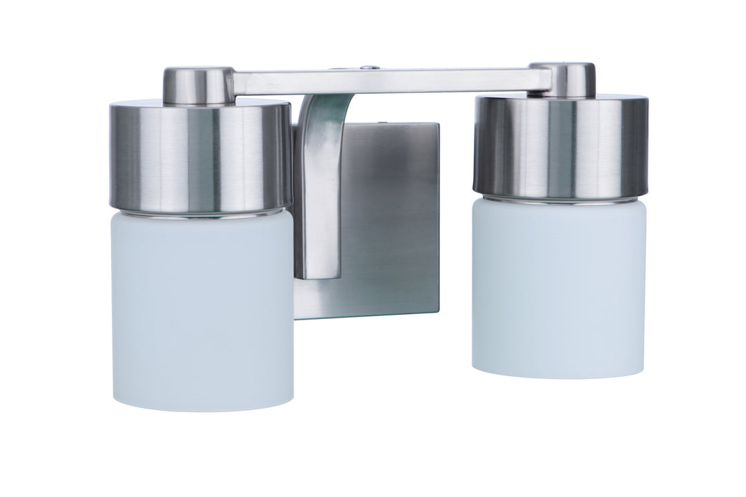 Craftmade District 12314BNK2 Bath Vanity Light 14 in. wide - Brushed Polished Nickel