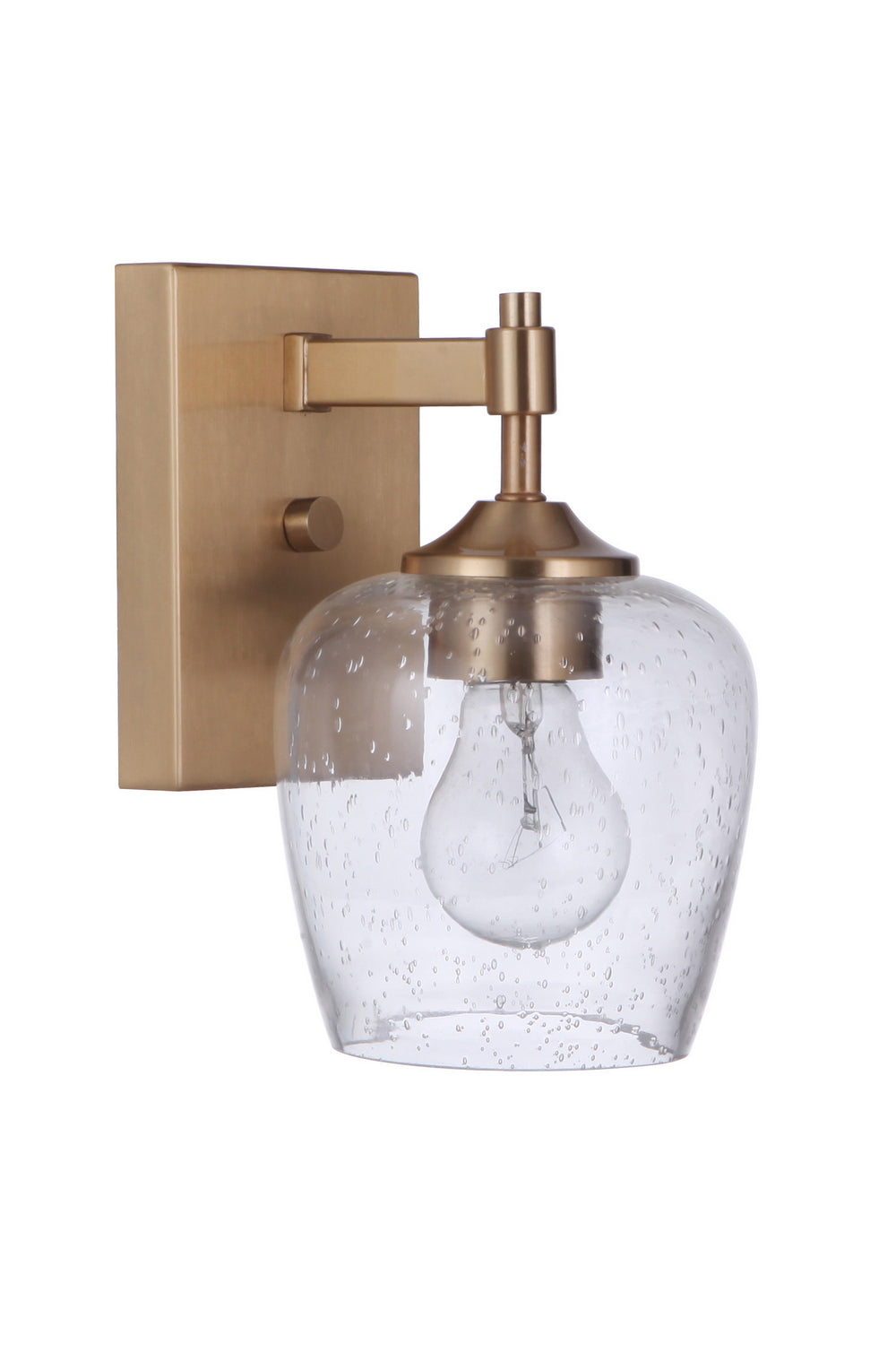 Craftmade Stellen 12406SB1 Wall Sconce Light - Satin Brass