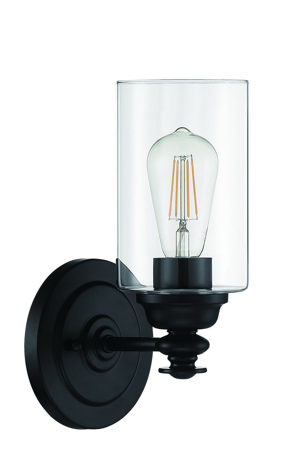 Craftmade Dardyn 49801-FB-C Wall Sconce Light - Flat Black