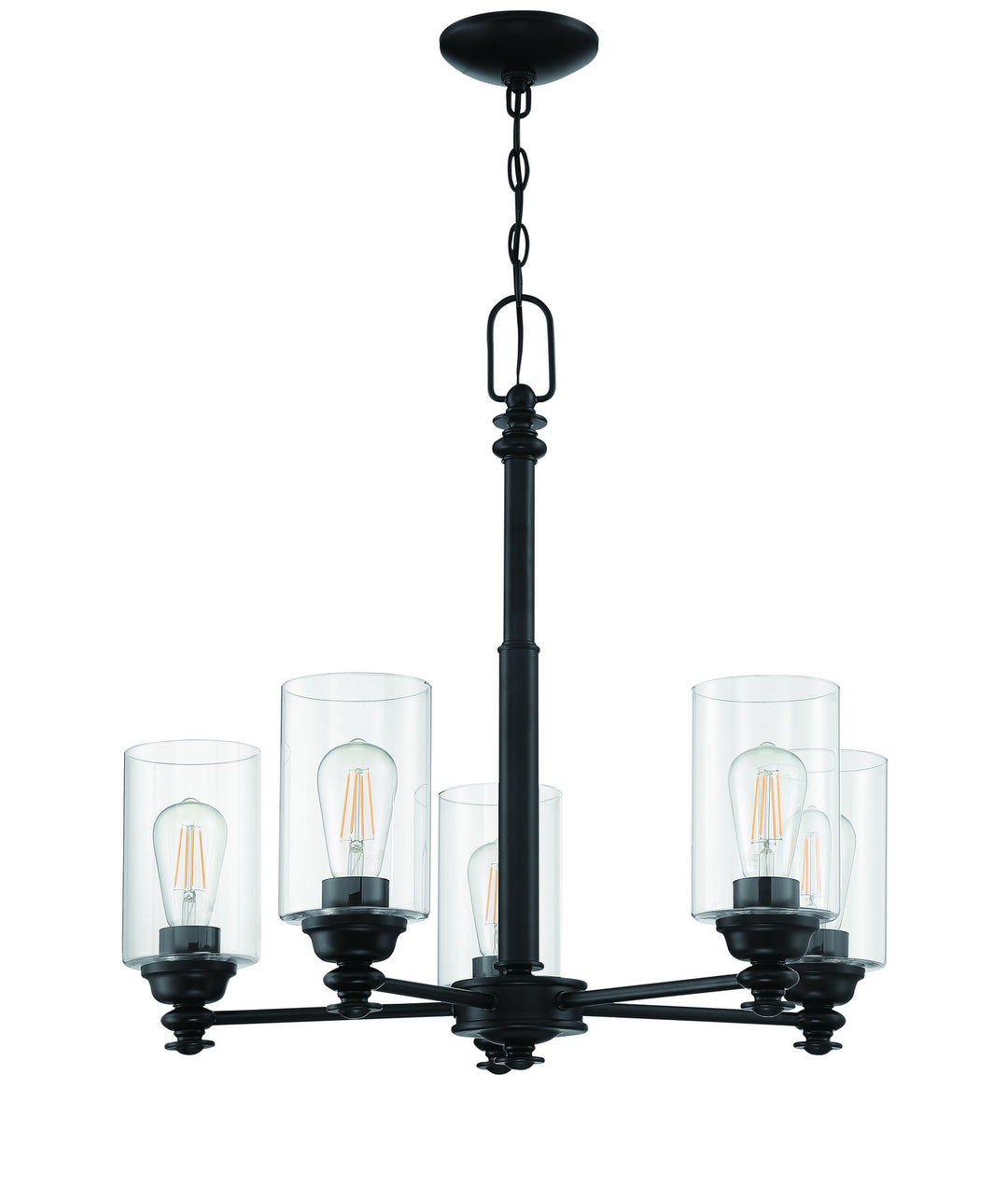 Craftmade Dardyn 49825-FB-C Chandelier Light - Flat Black