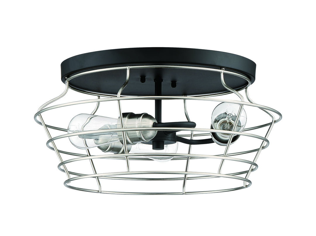 Craftmade Thatcher 50683-FBBNK Ceiling Light - Flat Black/Brushed Polished Nickel