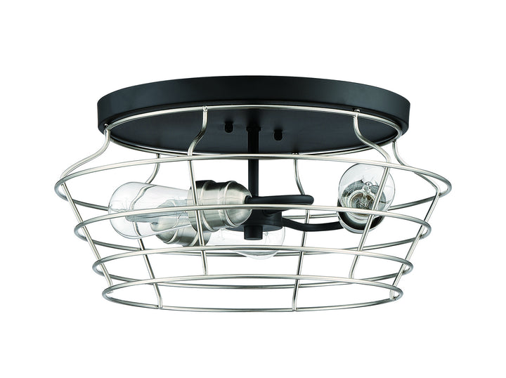 Craftmade Thatcher 50683-FBBNK Ceiling Light - Flat Black/Brushed Polished Nickel