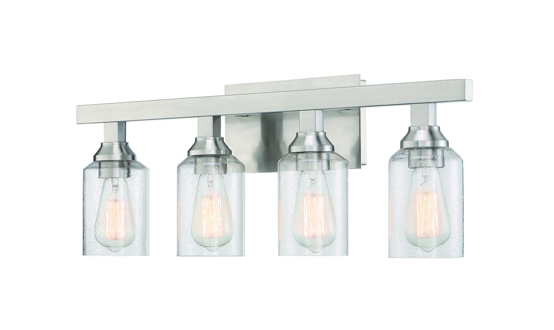 Craftmade Chicago 53104-BNK Bath Vanity Light 29 in. wide - Brushed Polished Nickel