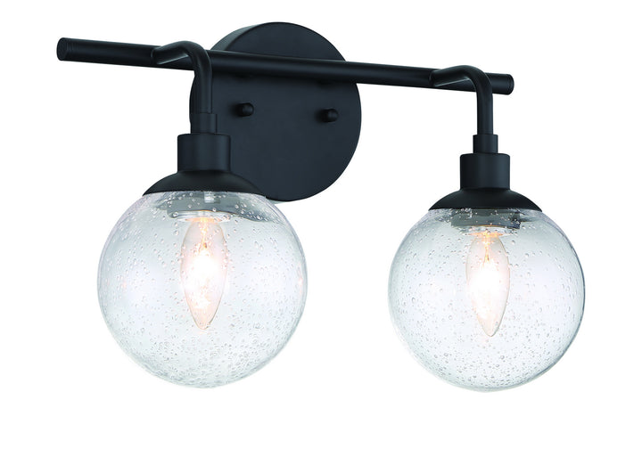 Craftmade Que 53302-FB Bath Vanity Light 15 in. wide - Flat Black