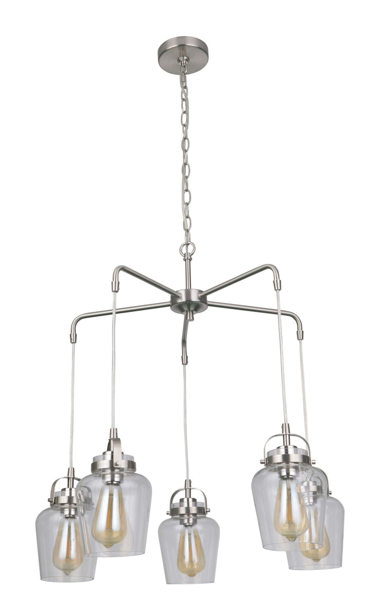 Craftmade Trystan 53525-BNK Chandelier Light - Brushed Polished Nickel