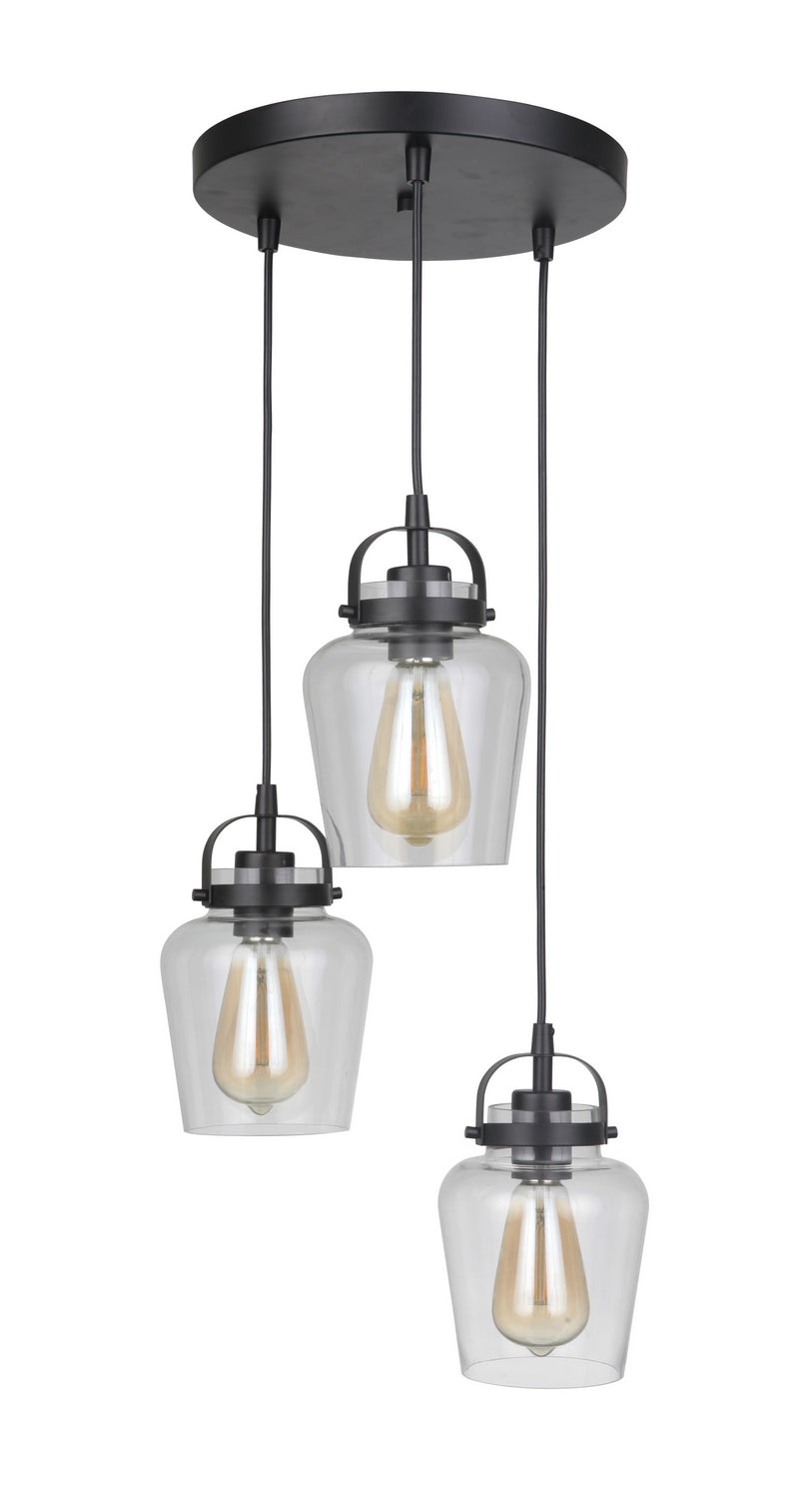 Craftmade Trystan 53592-FB Pendant Light - Flat Black