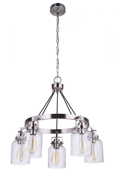 Craftmade Foxwood 53625-BNK Chandelier Light - Brushed Polished Nickel