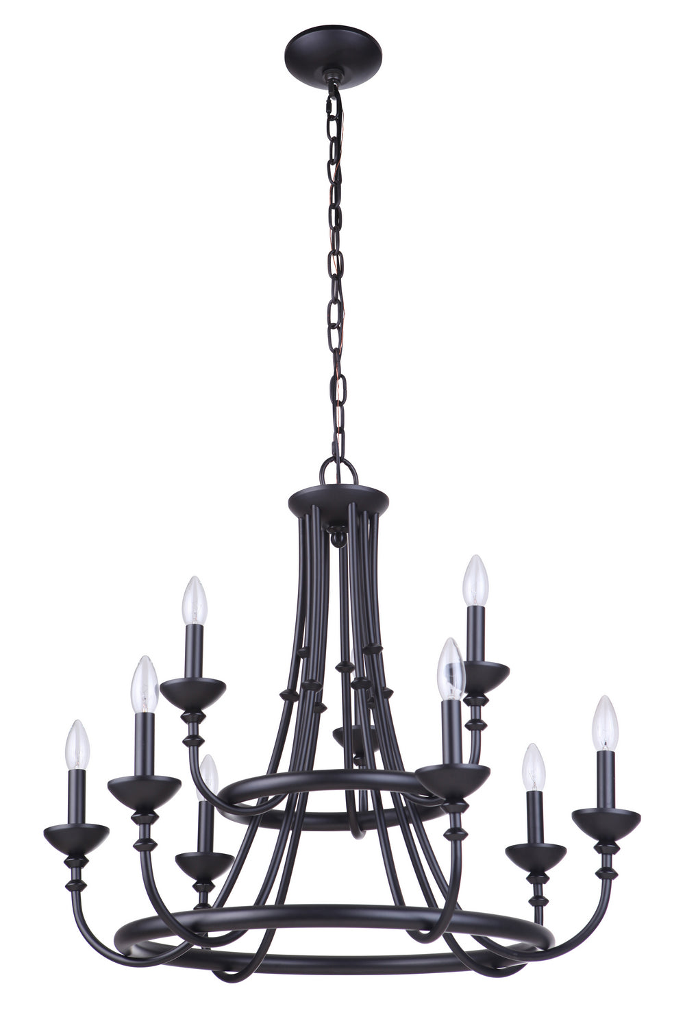 Craftmade Marlowe 53729-FB Chandelier Light - Flat Black