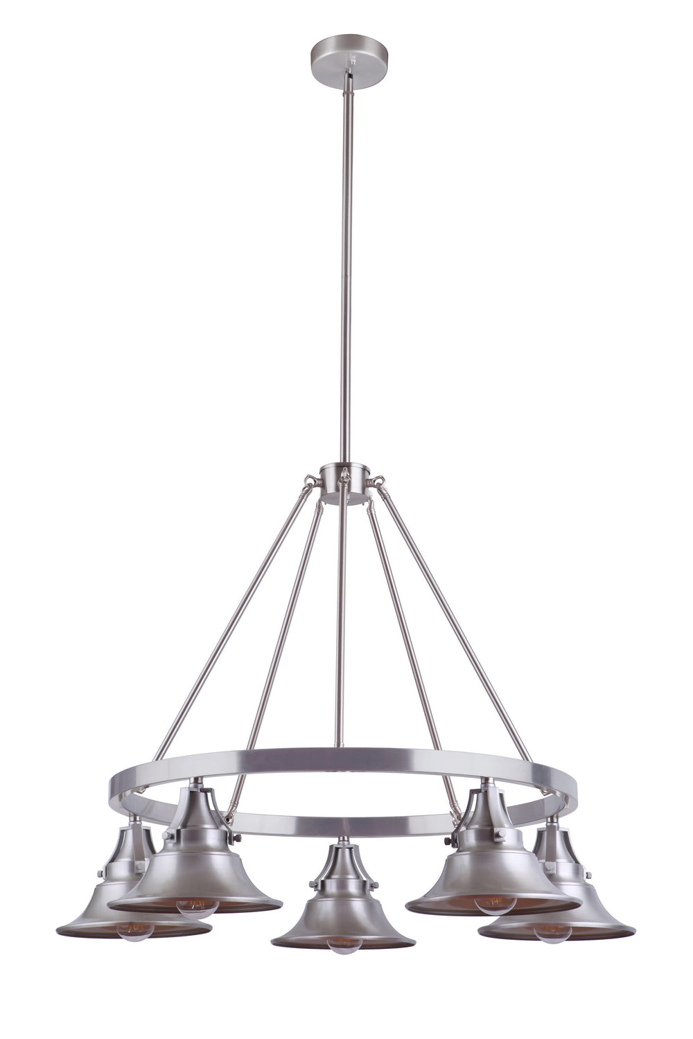 Craftmade Union 54025-SA Chandelier Light - Satin Aluminum