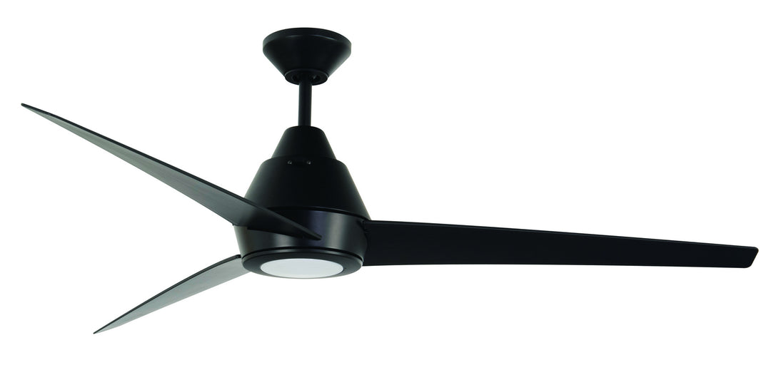 Craftmade Acadian Indoor/Outdoor ACA56FB3-UCI Ceiling Fan 56 - Flat Black, Flat Black/Flat Black/