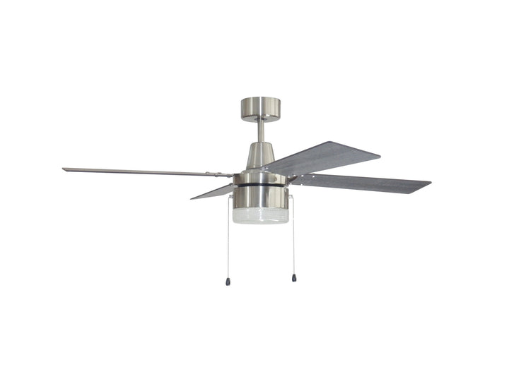 Craftmade Dalton DAL48BNK4 Ceiling Fan 48 - Brushed Polished Nickel, Driftwood/Greywood/