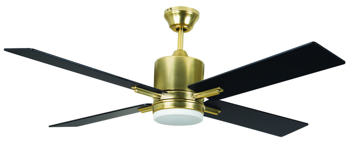 Craftmade Teana Remote TEA52SB4-UCI Ceiling Fan 52 - Satin Brass, Flat Black/Mesquite/