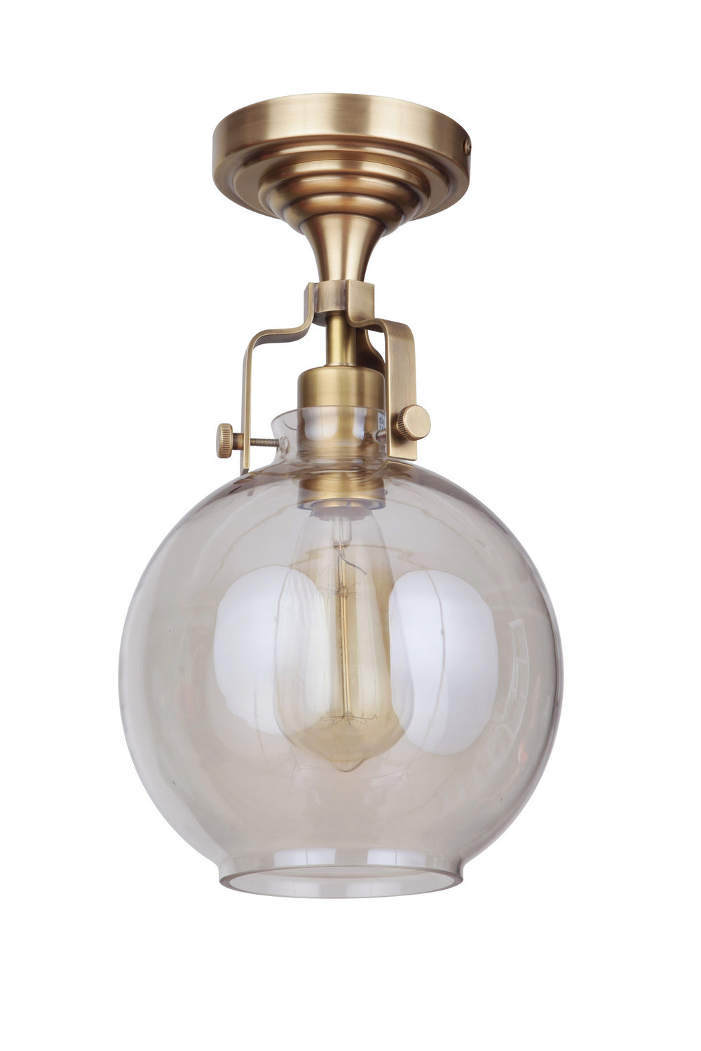 Craftmade State House X8308-VB-C Ceiling Light - Vintage Brass, Clear