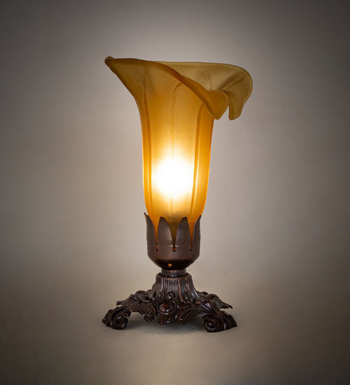Meyda Tiffany Lighting 10221 Amber Mini Lamp Lamp Bronze / Dark
