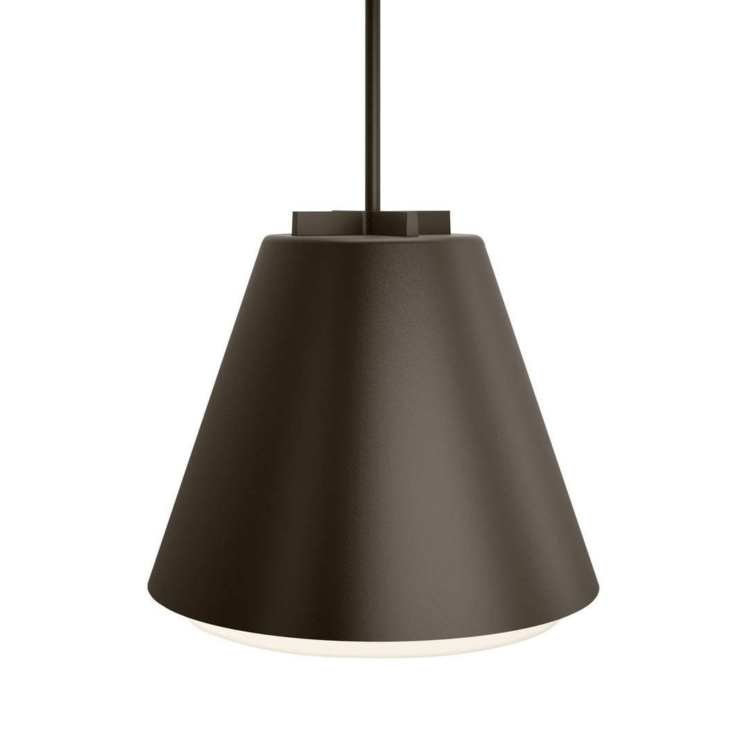 Visual Comfort Modern 700OPBOW94018ZUNV Bowman Led Outdoor Pendant Track Light Bronze / Dark