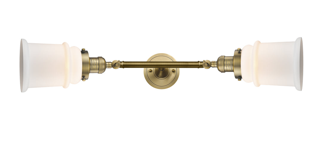 Innovations Franklin Restoration 208L-BB-G181 Bath Vanity Light 6 in. wide - Brushed Brass