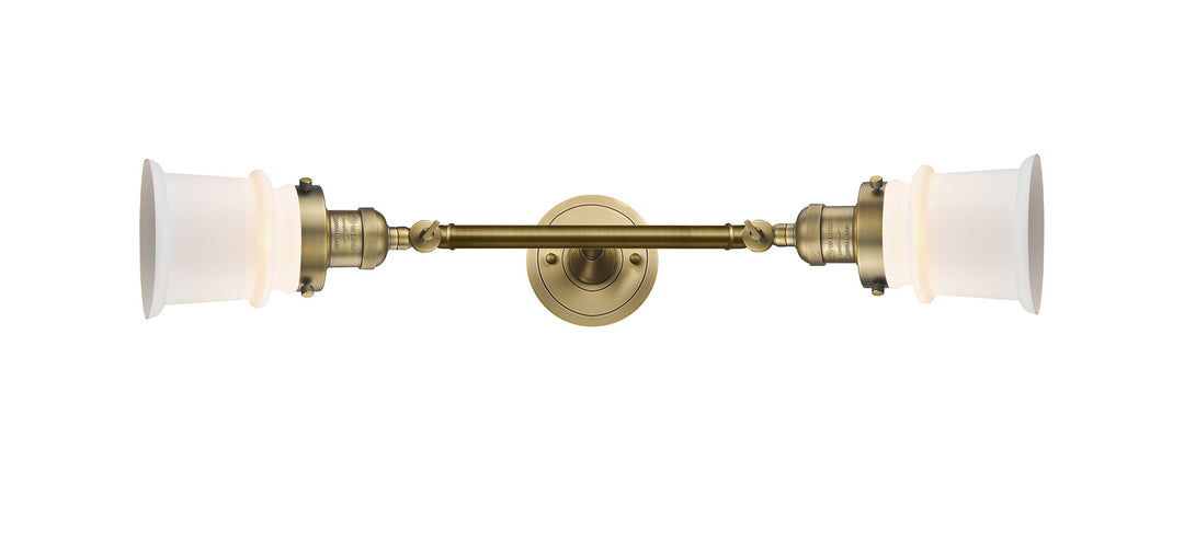 Innovations Franklin Restoration 208L-BB-G181S Bath Vanity Light 6 in. wide - Brushed Brass