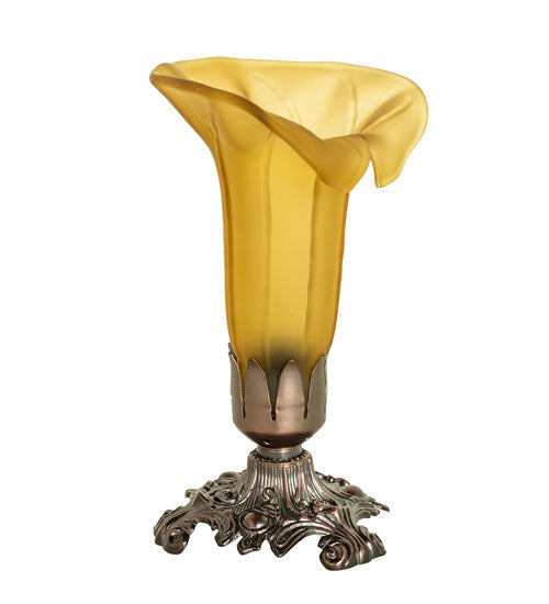 Meyda Tiffany Lighting 10221 Amber Mini Lamp Lamp Bronze / Dark