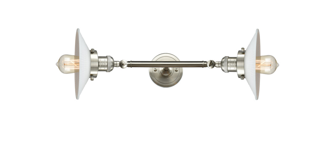 Innovations Franklin Restoration 208L-SN-G1 Bath Vanity Light 9 in. wide - Brushed Satin Nickel