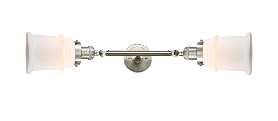 Innovations Franklin Restoration 208L-SN-G181 Bath Vanity Light 6 in. wide - Brushed Satin Nickel