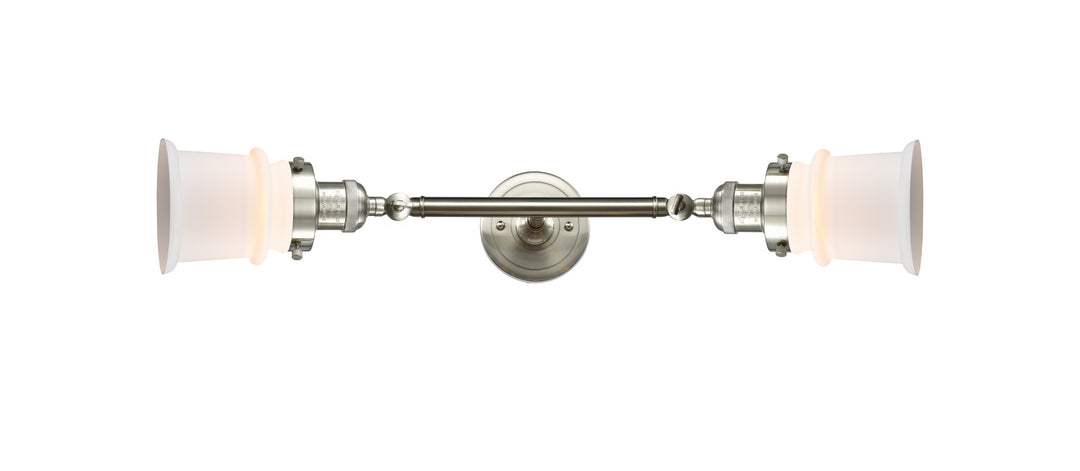 Innovations Franklin Restoration 208L-SN-G181S Bath Vanity Light 6 in. wide - Brushed Satin Nickel