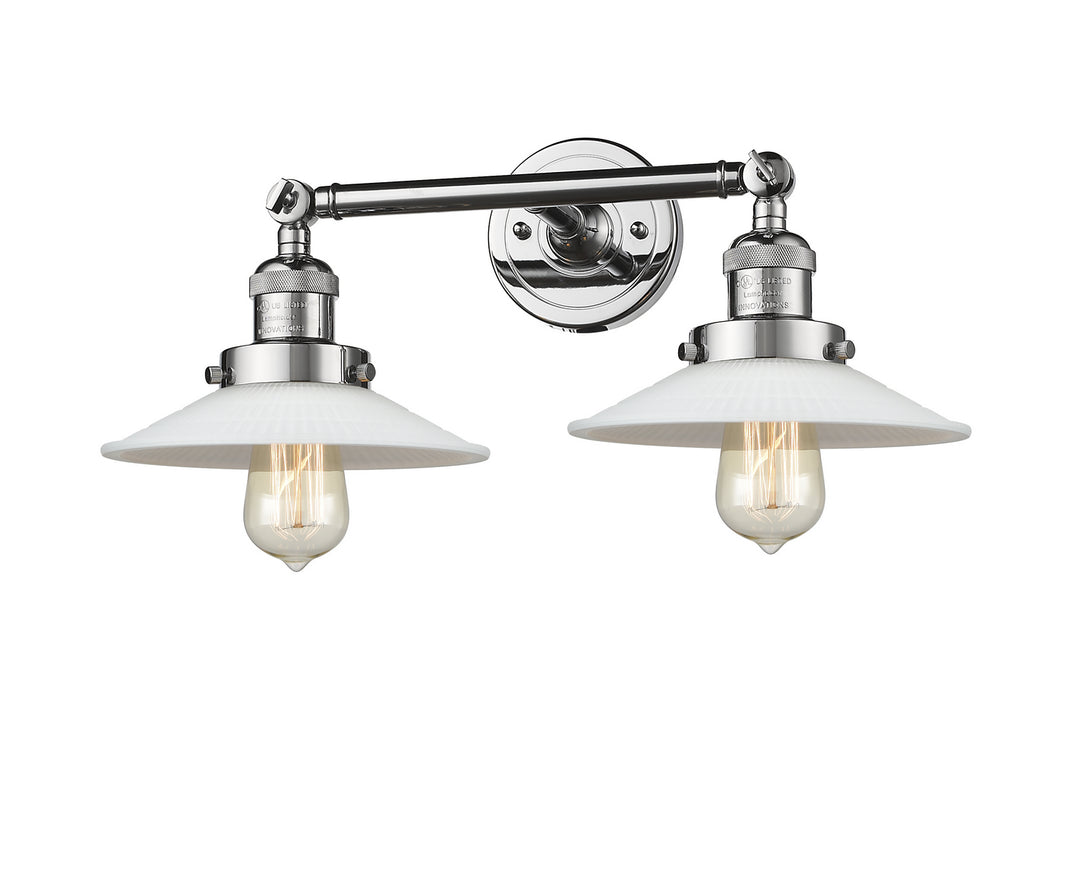 Innovations Franklin Restoration 208-PC-G1 Bath Vanity Light 18 in. wide - Polished Chrome