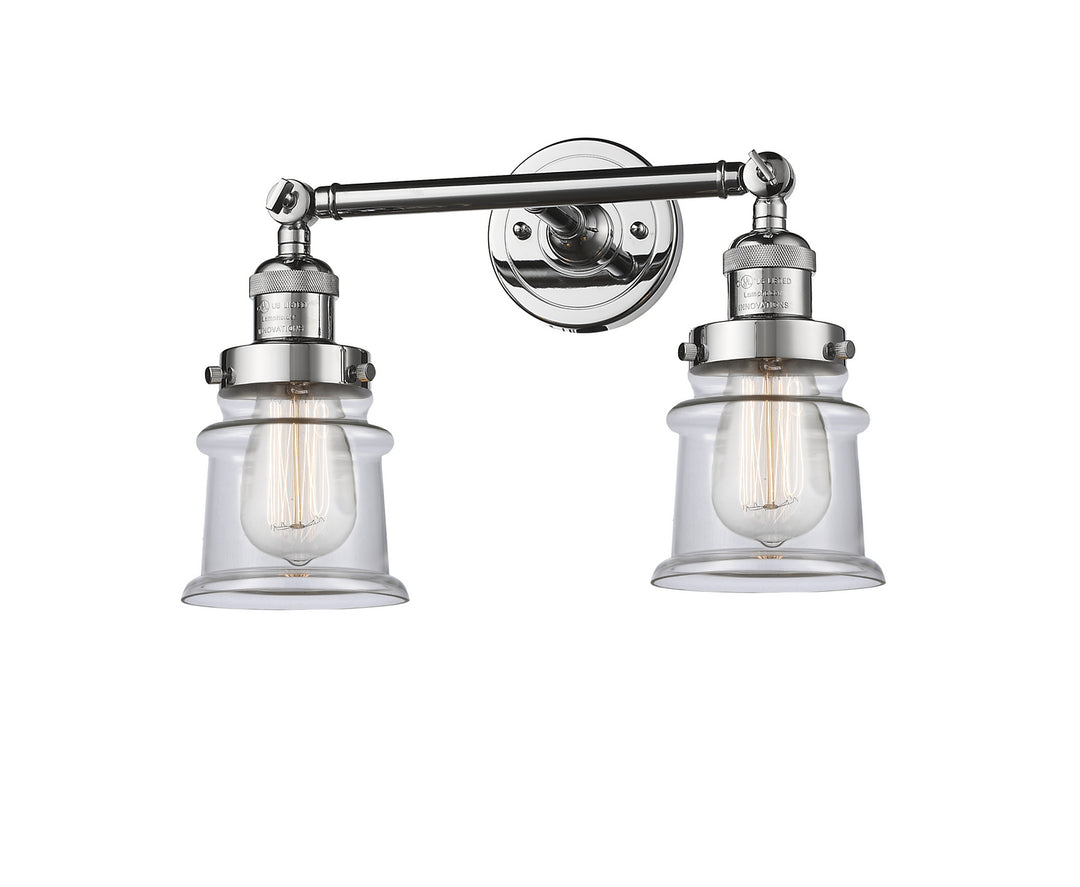 Innovations Franklin Restoration 208-PC-G182S Bath Vanity Light 17 in. wide - Polished Chrome