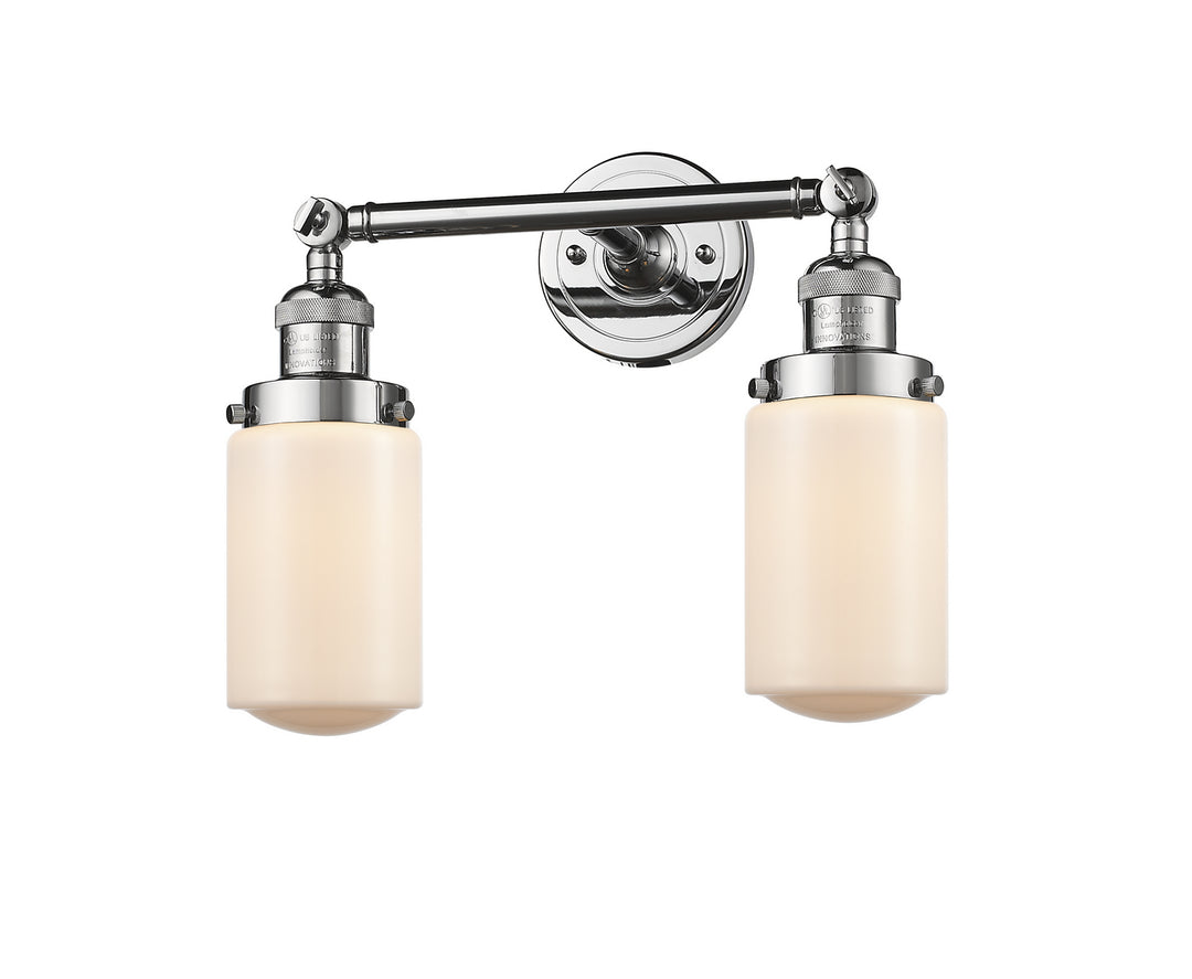 Innovations Franklin Restoration 208-PC-G311 Bath Vanity Light 14 in. wide - Polished Chrome