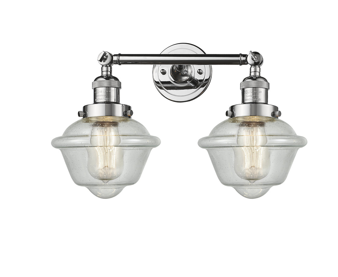 Innovations Franklin Restoration 208-PC-G534 Bath Vanity Light 17 in. wide - Polished Chrome