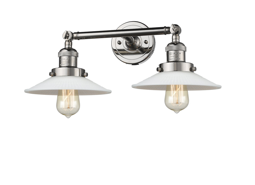 Innovations Franklin Restoration 208-PN-G1 Bath Vanity Light 18 in. wide - Polished Nickel