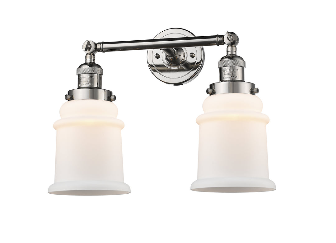Innovations Franklin Restoration 208-PN-G181-LED Bath Vanity Light 17 in. wide - Polished Nickel