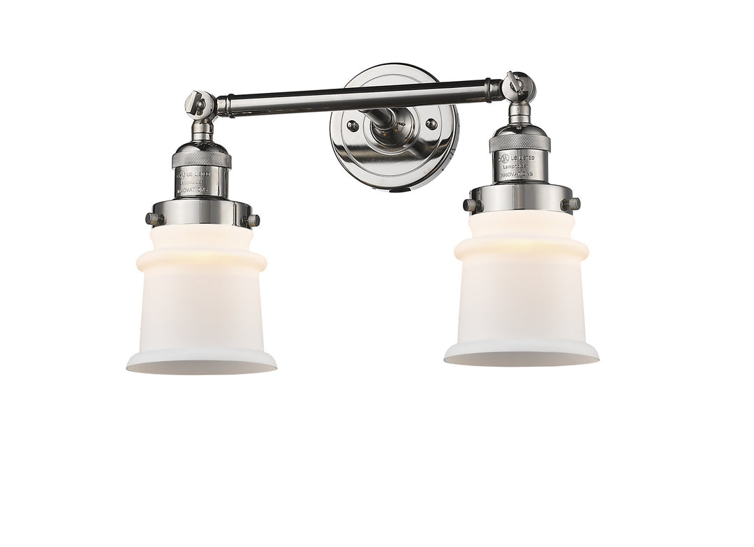 Innovations Franklin Restoration 208-PN-G181S-LED Bath Vanity Light 17 in. wide - Polished Nickel