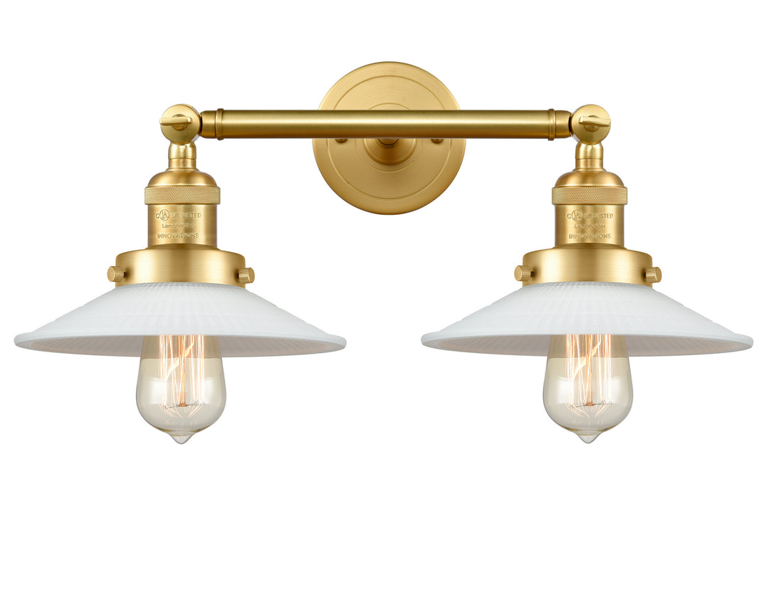 Innovations Franklin Restoration 208-SG-G1 Bath Vanity Light 18 in. wide - Satin Gold