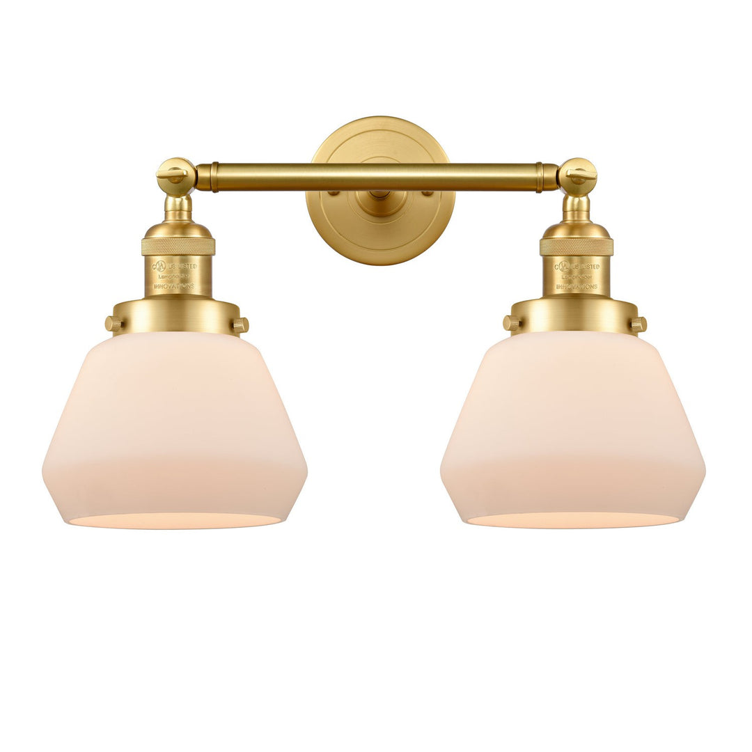 Innovations Franklin Restoration 208-SG-G171 Bath Vanity Light 17 in. wide - Satin Gold