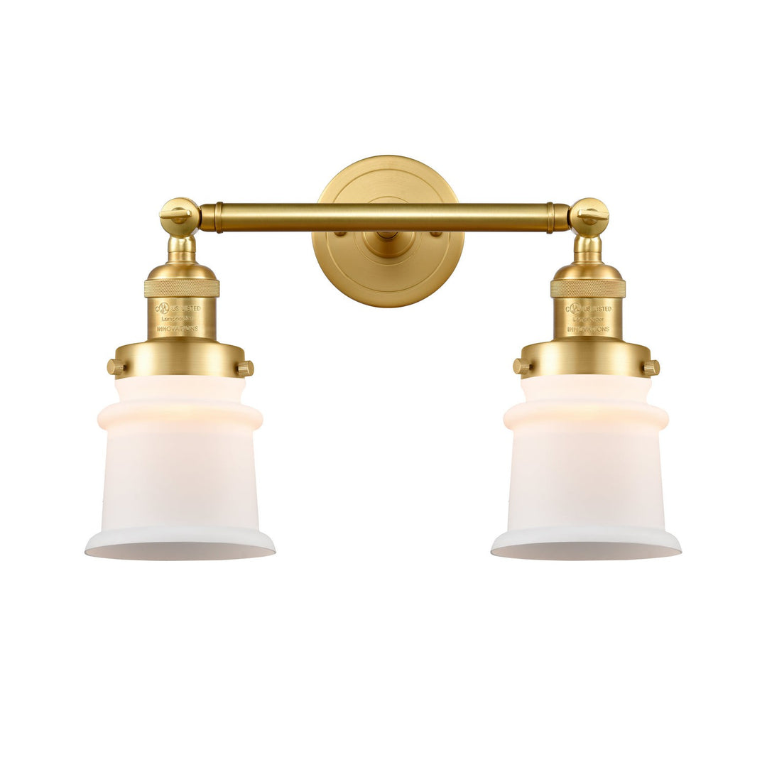 Innovations Franklin Restoration 208-SG-G181S Bath Vanity Light 17 in. wide - Satin Gold