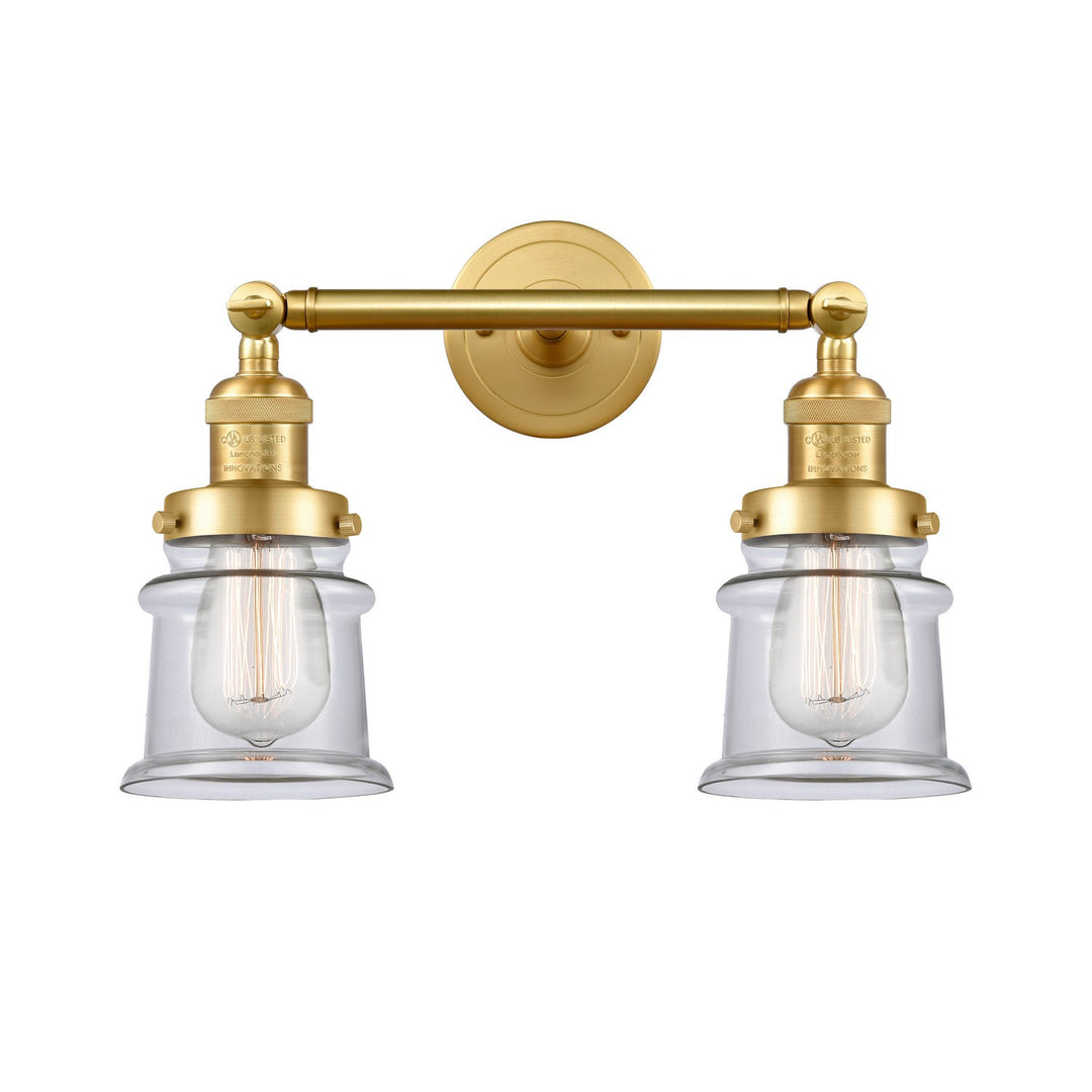 Innovations Franklin Restoration 208-SG-G182S Bath Vanity Light 17 in. wide - Satin Gold