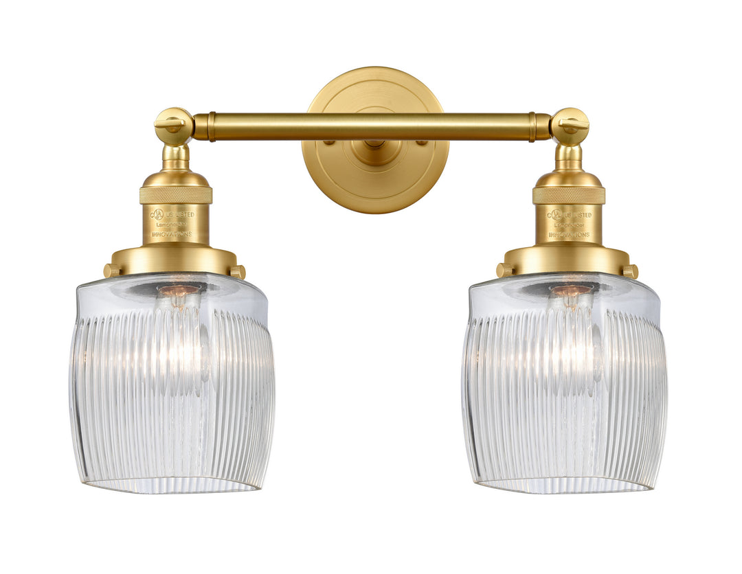 Innovations Franklin Restoration 208-SG-G302 Bath Vanity Light 16 in. wide - Satin Gold