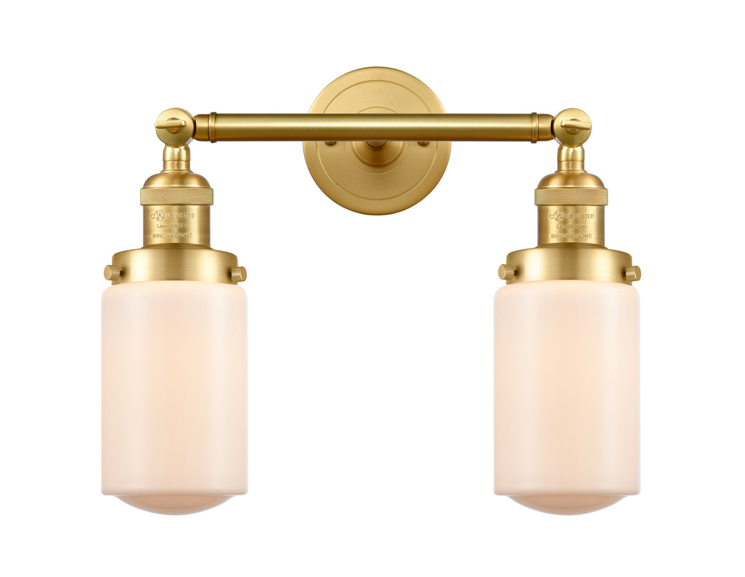 Innovations Franklin Restoration 208-SG-G311 Bath Vanity Light 14 in. wide - Satin Gold