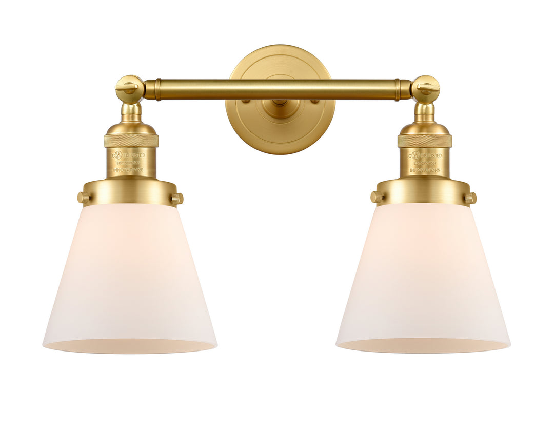 Innovations Franklin Restoration 208-SG-G61 Bath Vanity Light 16 in. wide - Satin Gold